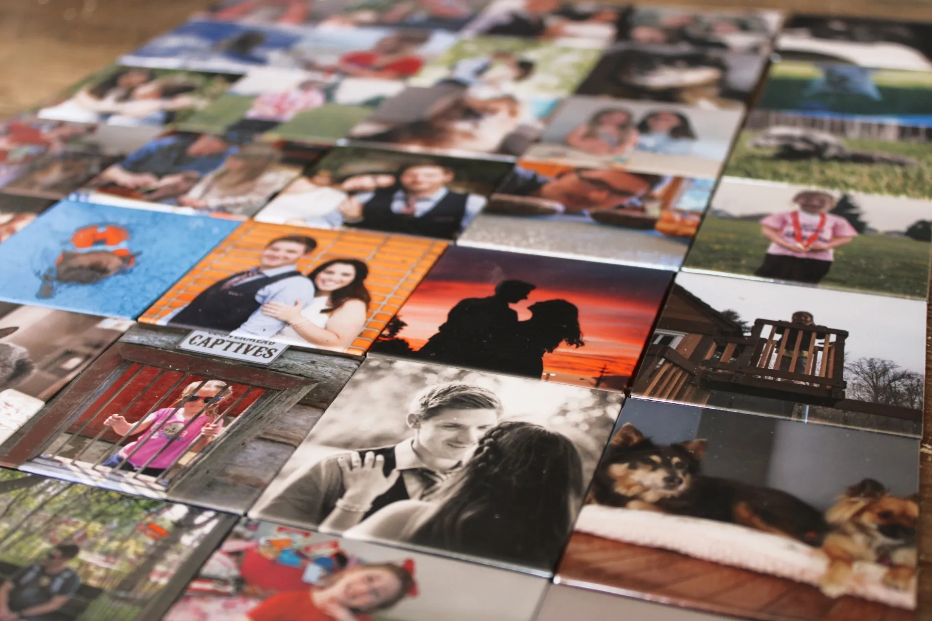 Beautiful custom photo magnets showcasing memories